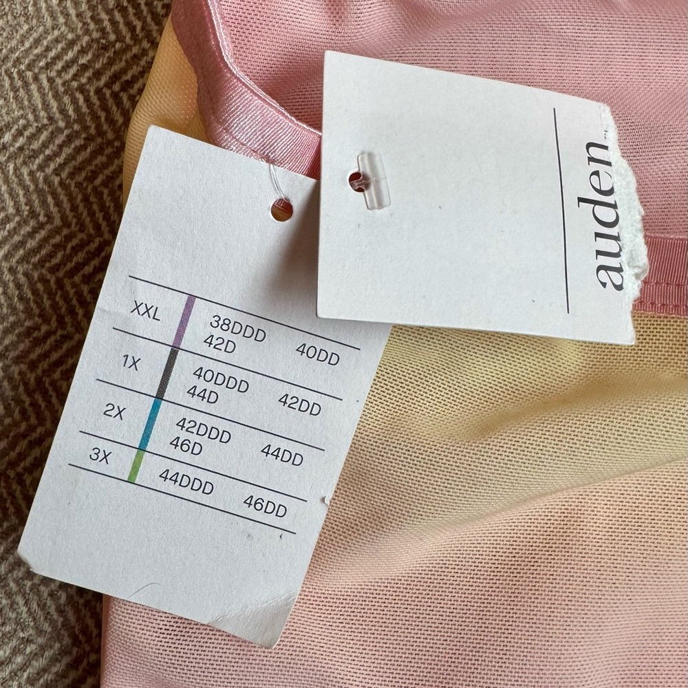 ♻️ LAST CHANCE! Auden Rainbow Sherbet Ombré Triangle Mesh Bralette - Size 3X NWT - Picture 9 of 10